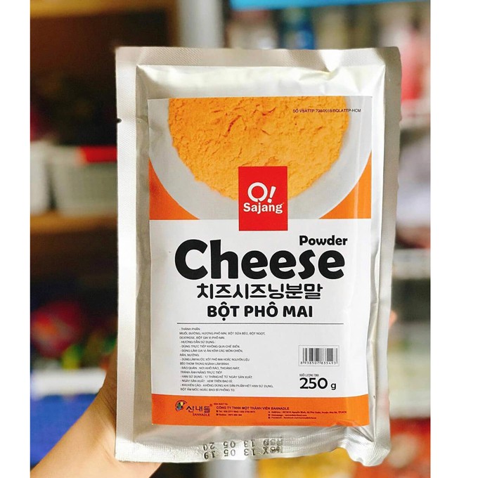 Bột rắc phô mai Sajang 250g Bột gia vị Phô Mai làm khoai lang lắc, khoai tây lắc | BigBuy360 - bigbuy360.vn
