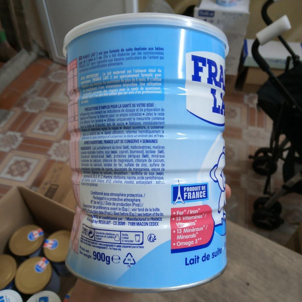 Sữa France Lait số 2 900g mẫu mới