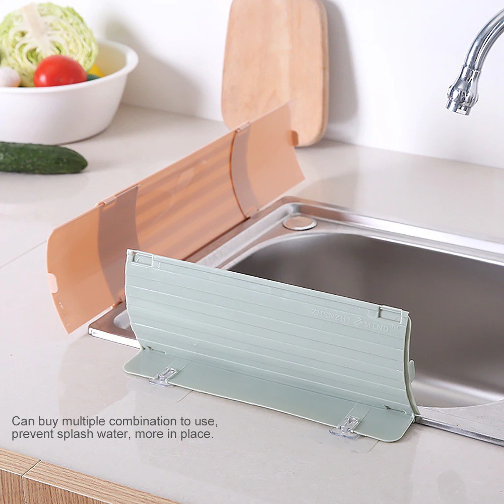 Dụng cụ vệ sinh nhà bếp 💓FREESHIP💓 Tấm nhựa chắn văng nước bồn rửa chén, không văng nước ra ngoài khi bạn rửa 7594