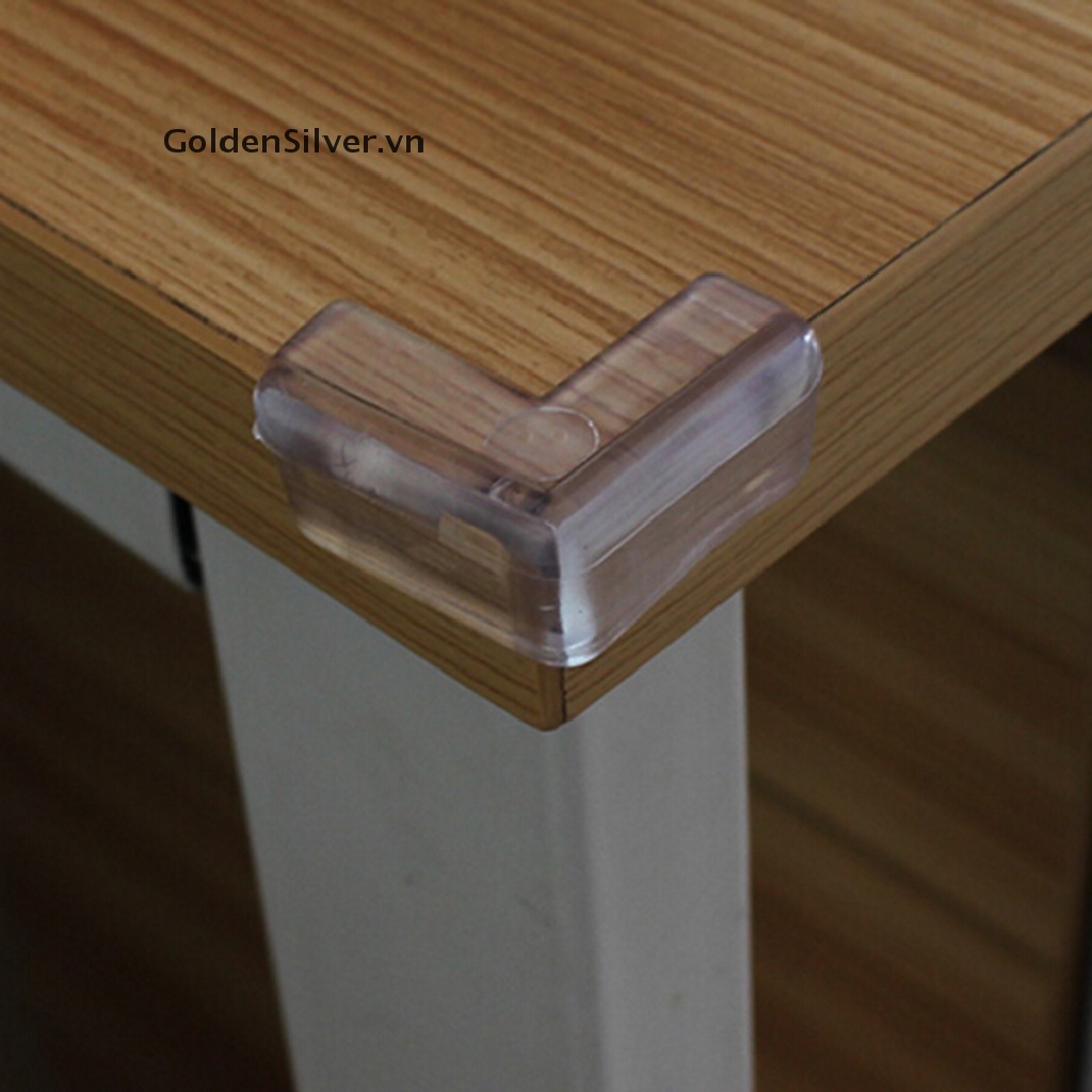 Set 4 Miếng Bọc Cạnh Bàn Trong Suốt Bảo Vệ An Toàn Cho Bé 1S