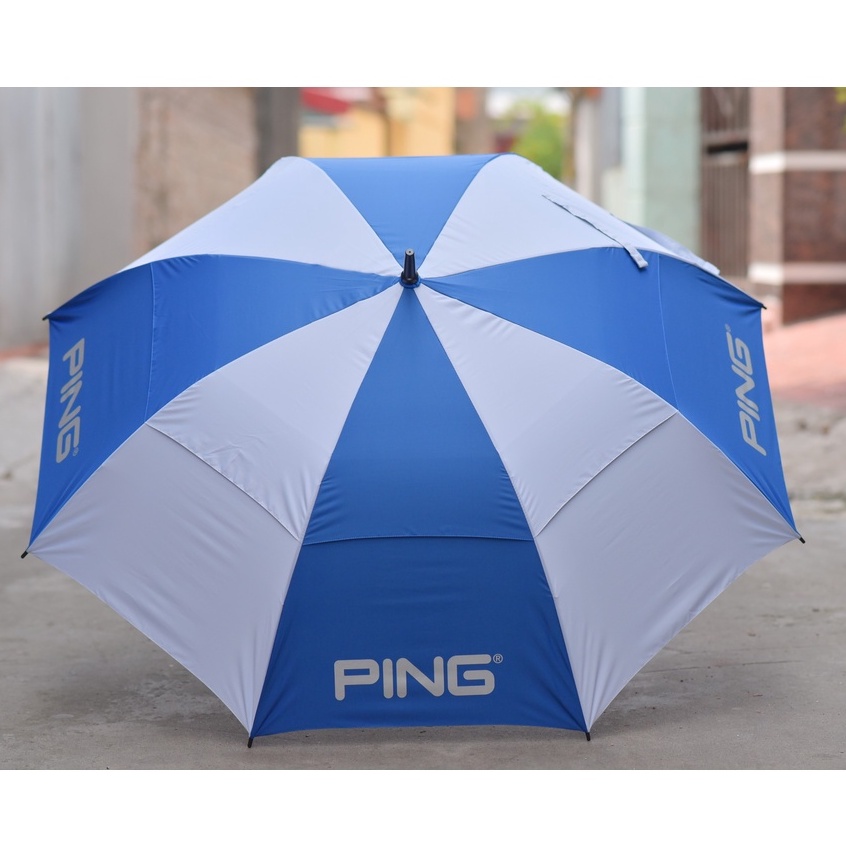 Ô golf thương hiệu Ping vành nan cứng - chống lật - ô hai tầng