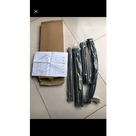 Khung vòm cho hoa hồng leo, cây trang trí rộng 1,4m cao 2,4m, ống 13mm