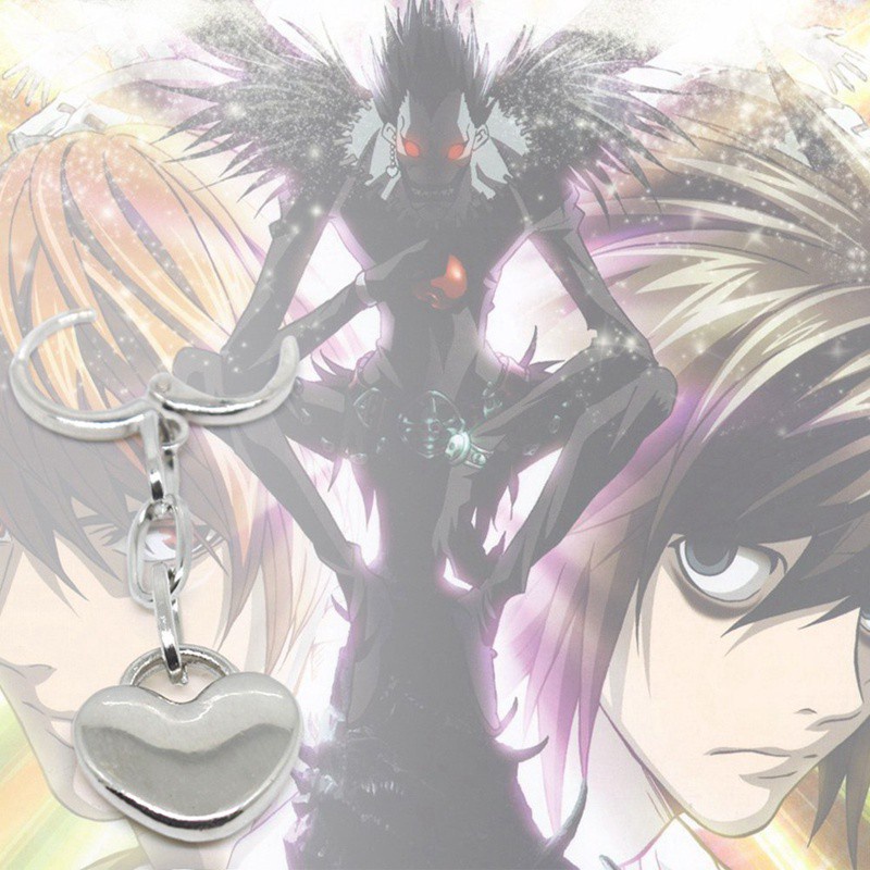 Khuyên Tai Dáng Dài Mặt Hình Trái Tim Thời Trang Phim Death Note Bằng Hợp Kim Chất Lượng Cao Dành Cho Nữ