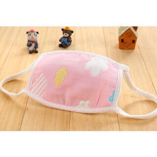 Khẩu Trang Sợi Tre 6 lớp Cho Bé Xuất Nhật Có Dây Điều Chỉnh Tiện Dụng