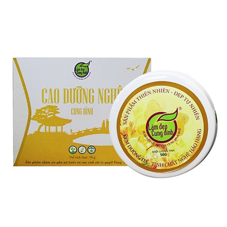 Cao Dưỡng Da Mặt Từ Nghệ Làm Đẹp Cung Đình 50g Giúp Da Trắng Hồng, Mịn Màng