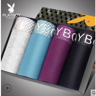 Combo 4 quần lót nam boxer trơn - mã ql1218-31 chính hãng playboy/ quần lót nam cao cấp/ quần lót nam đẹp/ mẫu mới 2018