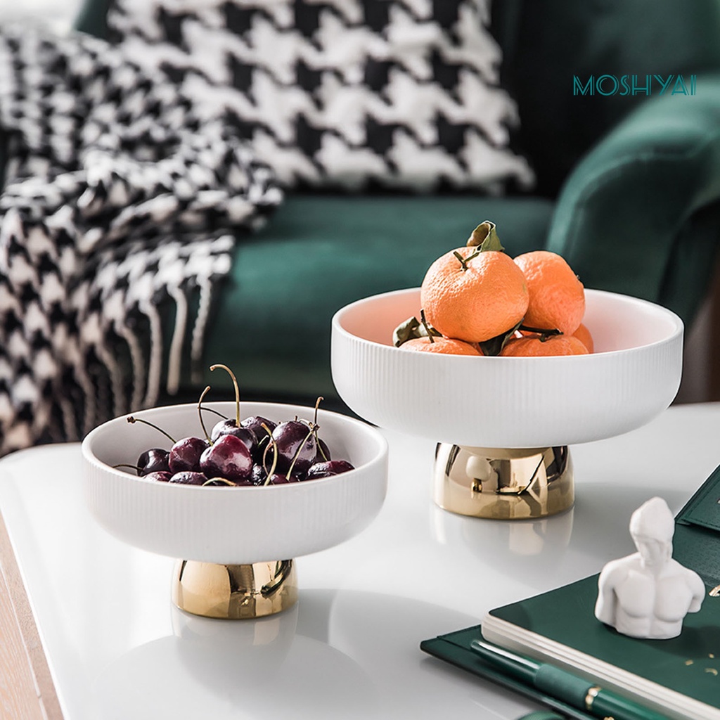 Khay Đựng Trái Cây Bằng Gốm Đa Năng Phong Cách Bắc Âu