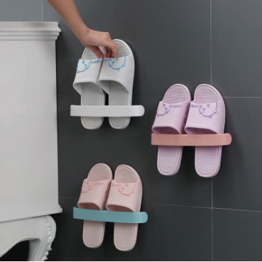 Giá treo khăn, kệ gài dép đa năng, cài vung nồi dán cường lực siêu chắc