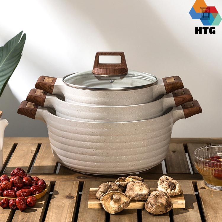 Nồi Đá Maifan Phaedra Hàng Cao Cấp, Chống Dính Siêu Bền, Có Xửng Hấp, Sử Dụng Mọi Loại Bếp, Gia Nhiệt Nhanh