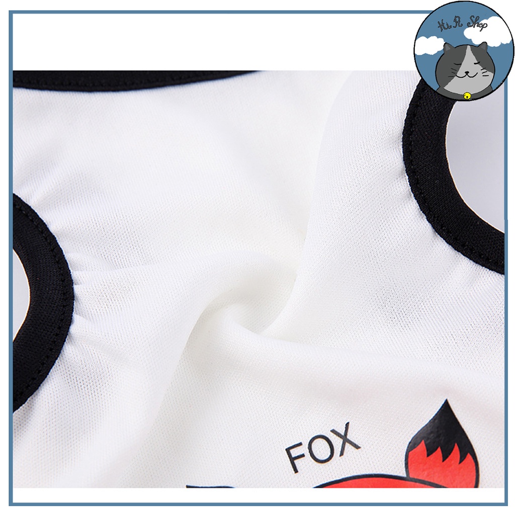 Áo Ba Lỗ Hoạt Hình Animal Thiết Kế Xinh Xắn Cho Thú Cưng Áo Mùa Hè Cho Chó Mèo