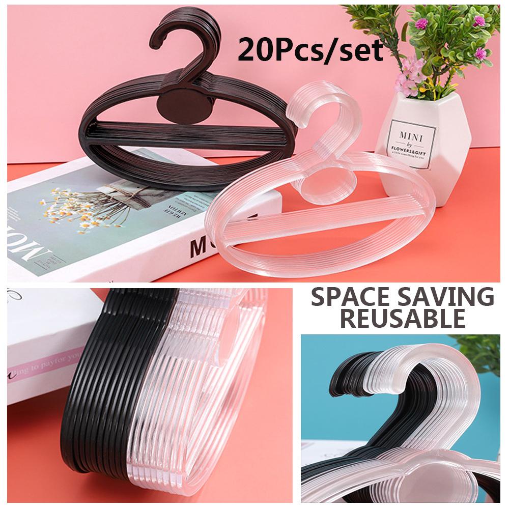 LANSEL Set 20 Móc Treo Khăn Choàng Hình Oval Tiết Kiệm Không Gian