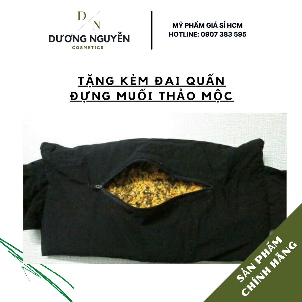 Muối Thảo Dược Giảm Mỡ Bụng Cho Mẹ Sau Sinh I'm Nature 1KG + Tặng Đai Chườm Muối