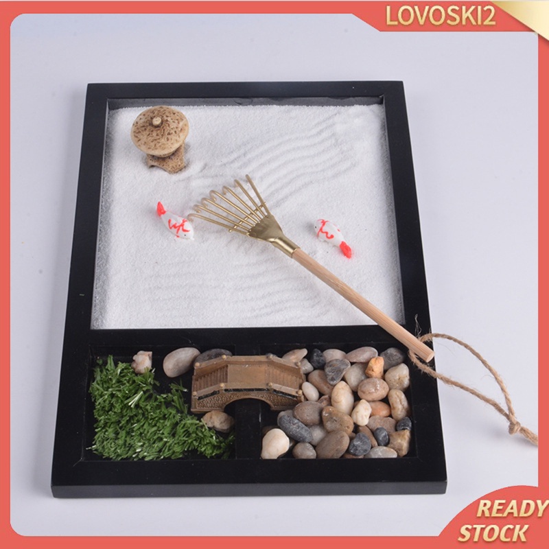 Japanese Zen Garden Kit for Desk Office Table Mini Zen Sand Garden Kit