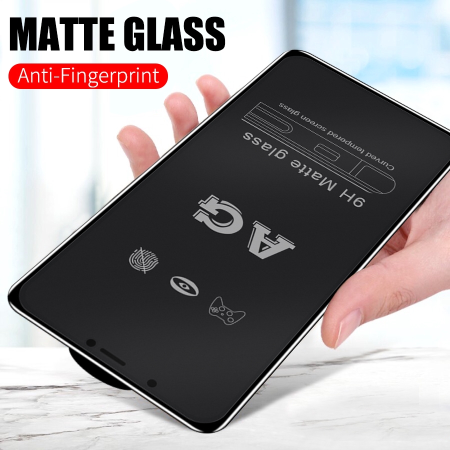 Kính cường lực nhám full màn chống vân tay AG Cho iPhone 11 12 13 14 Pro Max X XS XR 6 6S 7 8 Plus