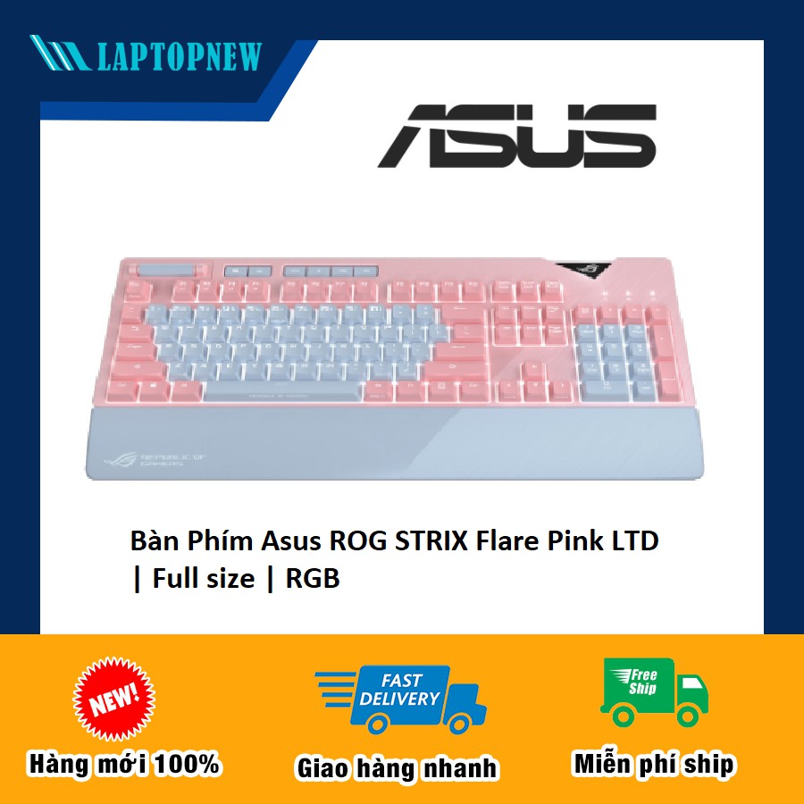 Bàn Phím Asus ROG STRIX Flare Pink LTD | Full size | RGB | BigBuy360 - bigbuy360.vn