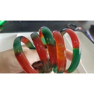 Vòng Mã não xanh pha đỏ