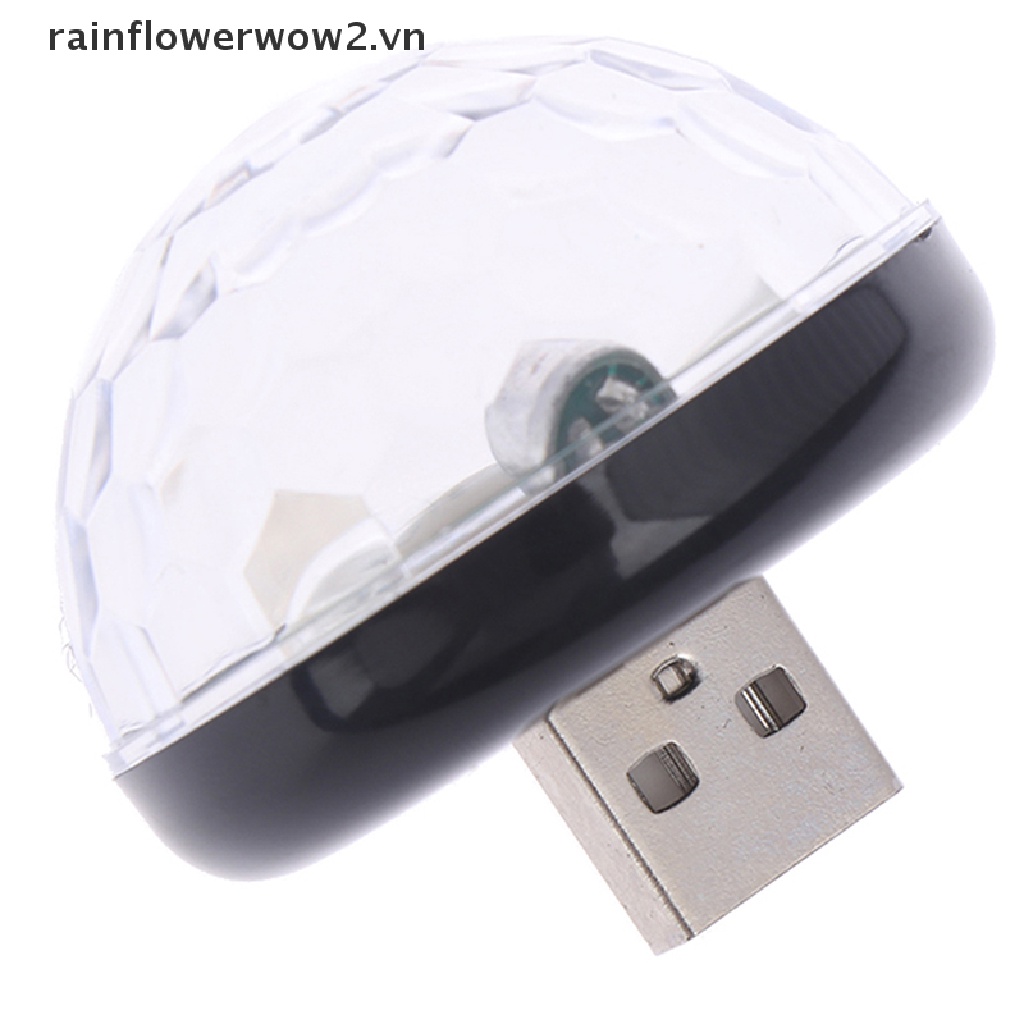 1 Đèn LED RGB mini USB Nhiều Màu Sắc Trang Trí Nội Thất Xe Hơi