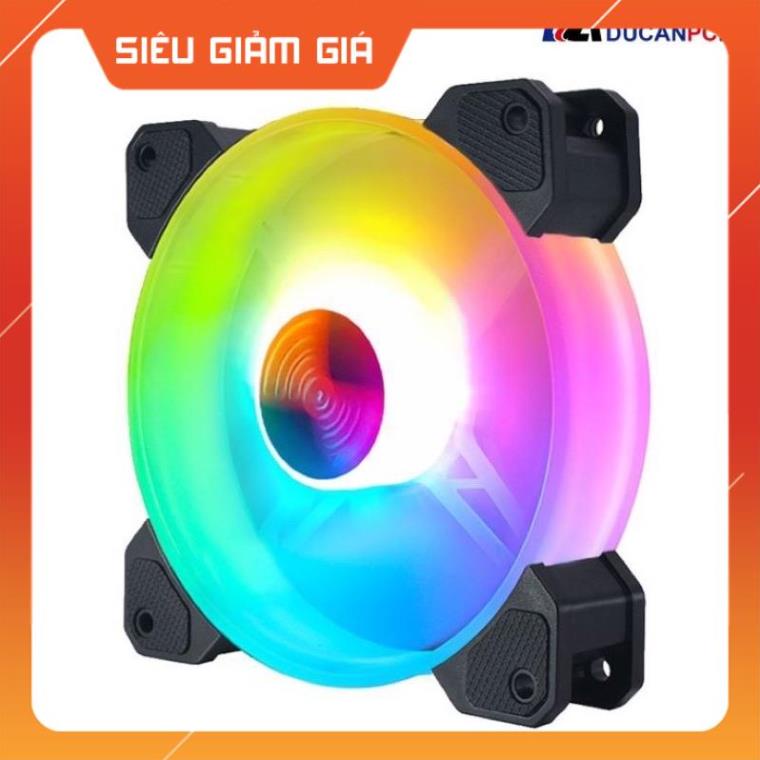 Fan Case Coolmoon/Coolman Sunshine 12cm RGB có kèm Hub và Remote Control Led