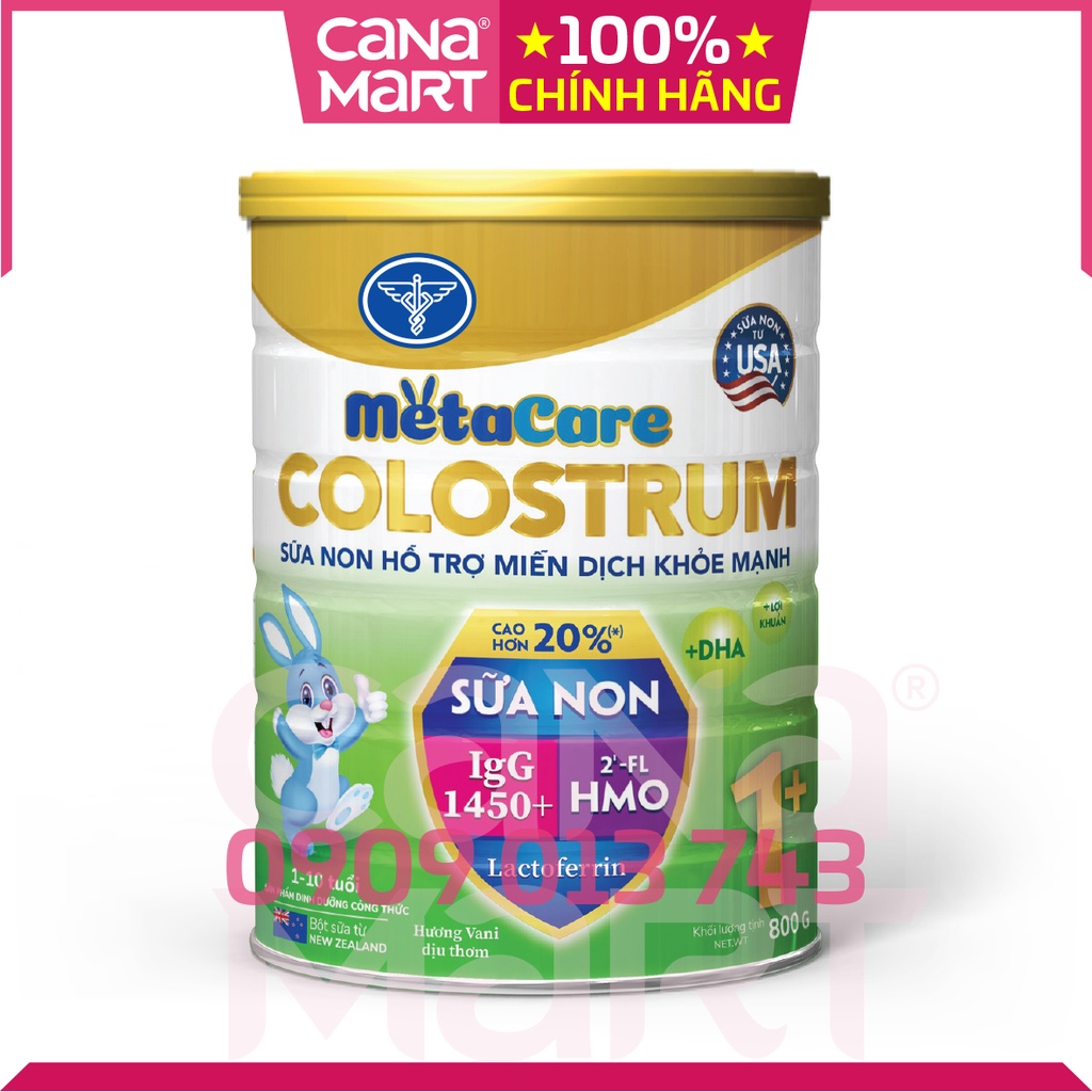 Sữa non Metacare Colostrum 1+ giúp bé tăng cân, tiêu hóa khỏe (800gr)