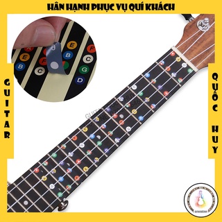 Miếng dán nốt nhạc Ukulele - đánh dấu tên nốt nhạc trên cần đàn Ukulele - Guitar Note Sticker - Decal Ukulele