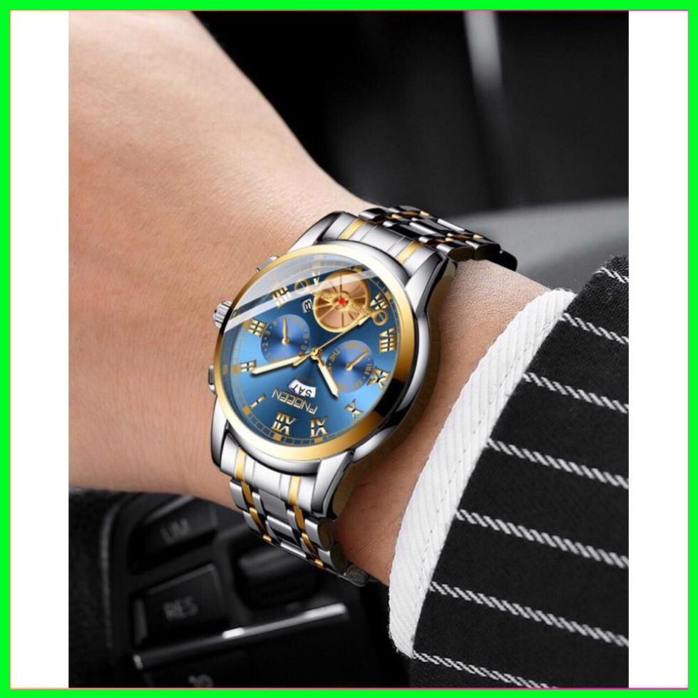 [ Đồng Hồ Nam ] ĐỒNG HỒ NAM FNGEEN CHÍNH HÃNG DÂY THÉP CHẠY 2 LỊCH (TẶNG KÈM HỘP VÀ PIN DỰ PHÒNG) [ Đồng Hồ Nam Cao Cấp] | BigBuy360 - bigbuy360.vn