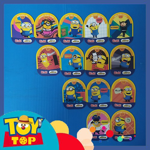 [Một thẻ] Thẻ bài Oishi Minions mùa bắp ngô ngọt : Thẻ đơn nhân vật minion 2nd không seal : Phân loạ