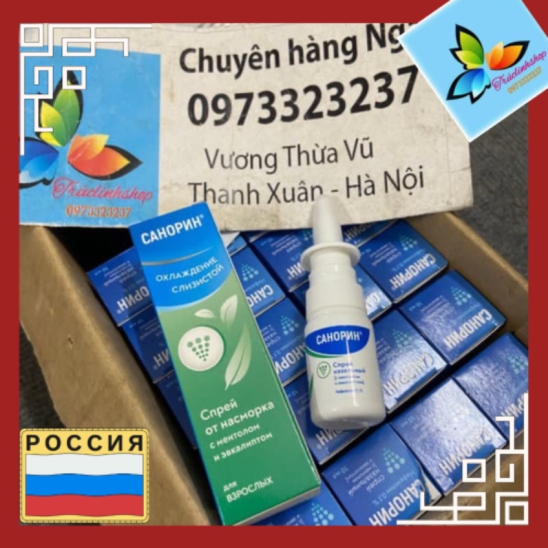 xịt xoang mũi sanorin Nga 10ml