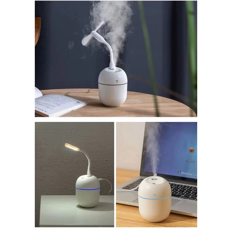 Máy tạo độ ẩm không khí cho phòng ngủ gia đình máy tính để bàn văn phòng máy tạo ẩm dung tích 250ml *-XQY23