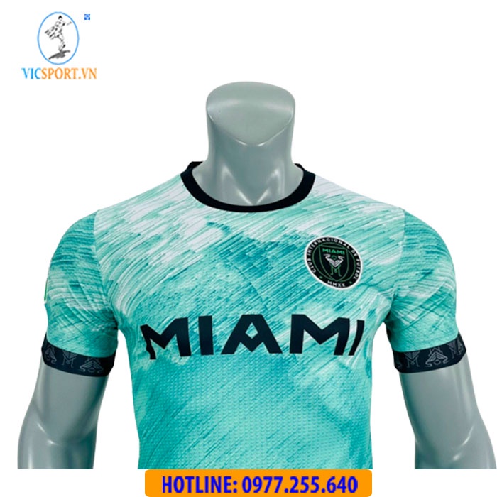 Áo Đá Bóng, Quần Áo Đá Banh CLB INTER MIAMI 2022-2023 Xanh Ngọc Vải Mè Hàn Quốc Thoáng mát- Vicsport