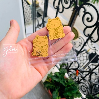Mèo chiêu tài rước lộc về nhà cầu may mắn tài lộc bình an để trong ví tiền, điện thoại, quà tặng ý nghĩa (FortuneMew)