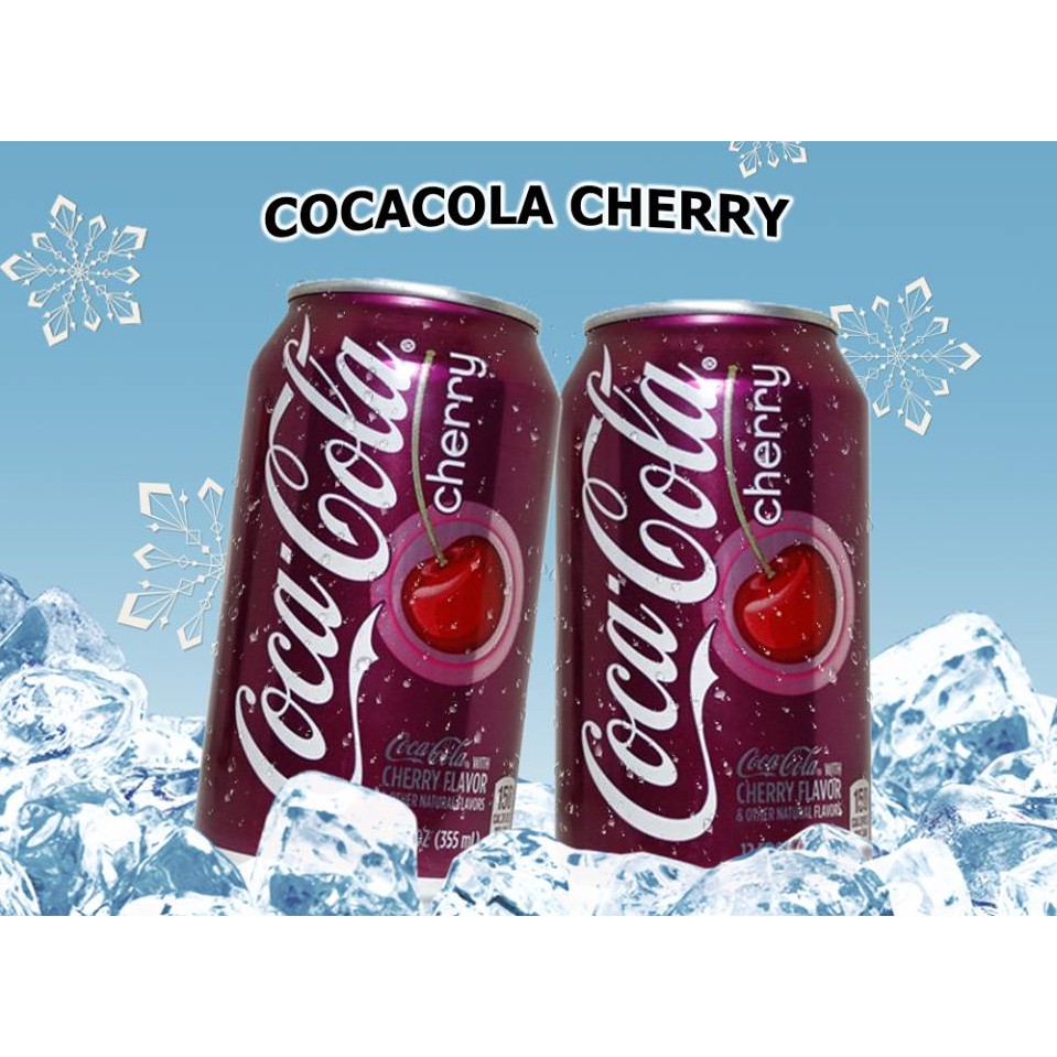 [GIÁ SHOCK] Combo 5 lon nước ngọt Coca Cherry Mỹ (5 lon)