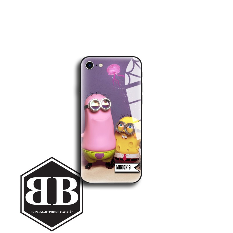 Ốp lưng kính cường lực iphone 5 5s / 6 6s / 6 plus 6s plus / 7 8 / 7 plus 8 plus minion đẹp mê li