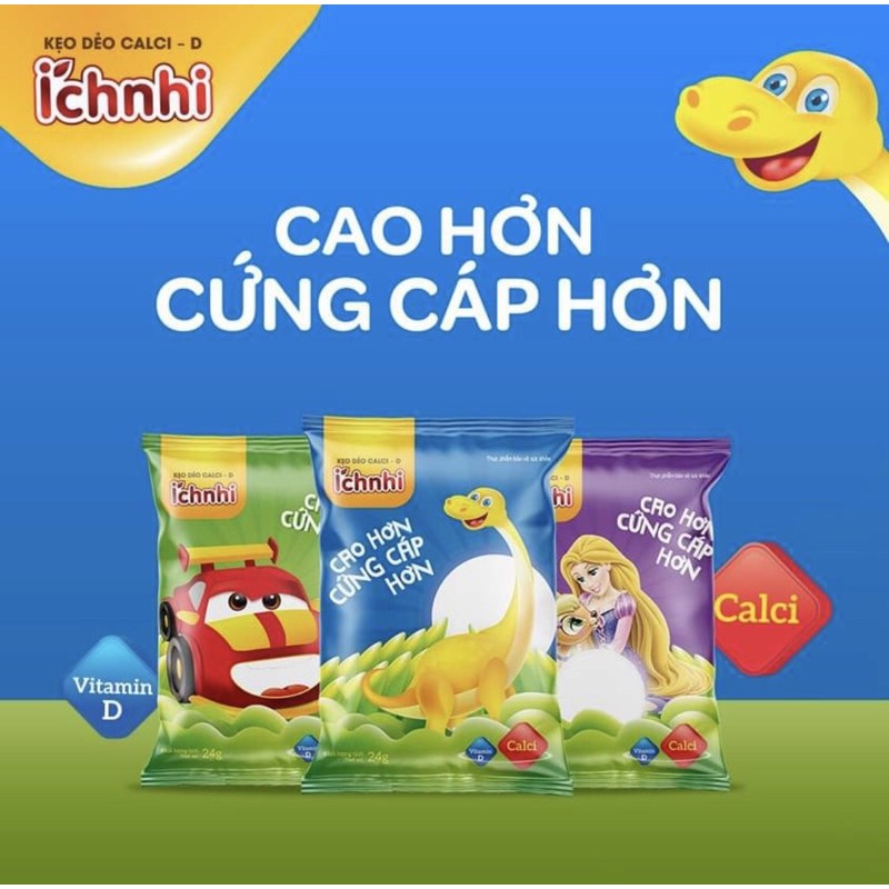 Kẹo dẻo Canxi Ích Nhi - Cao hơn, cứng cáp hơn