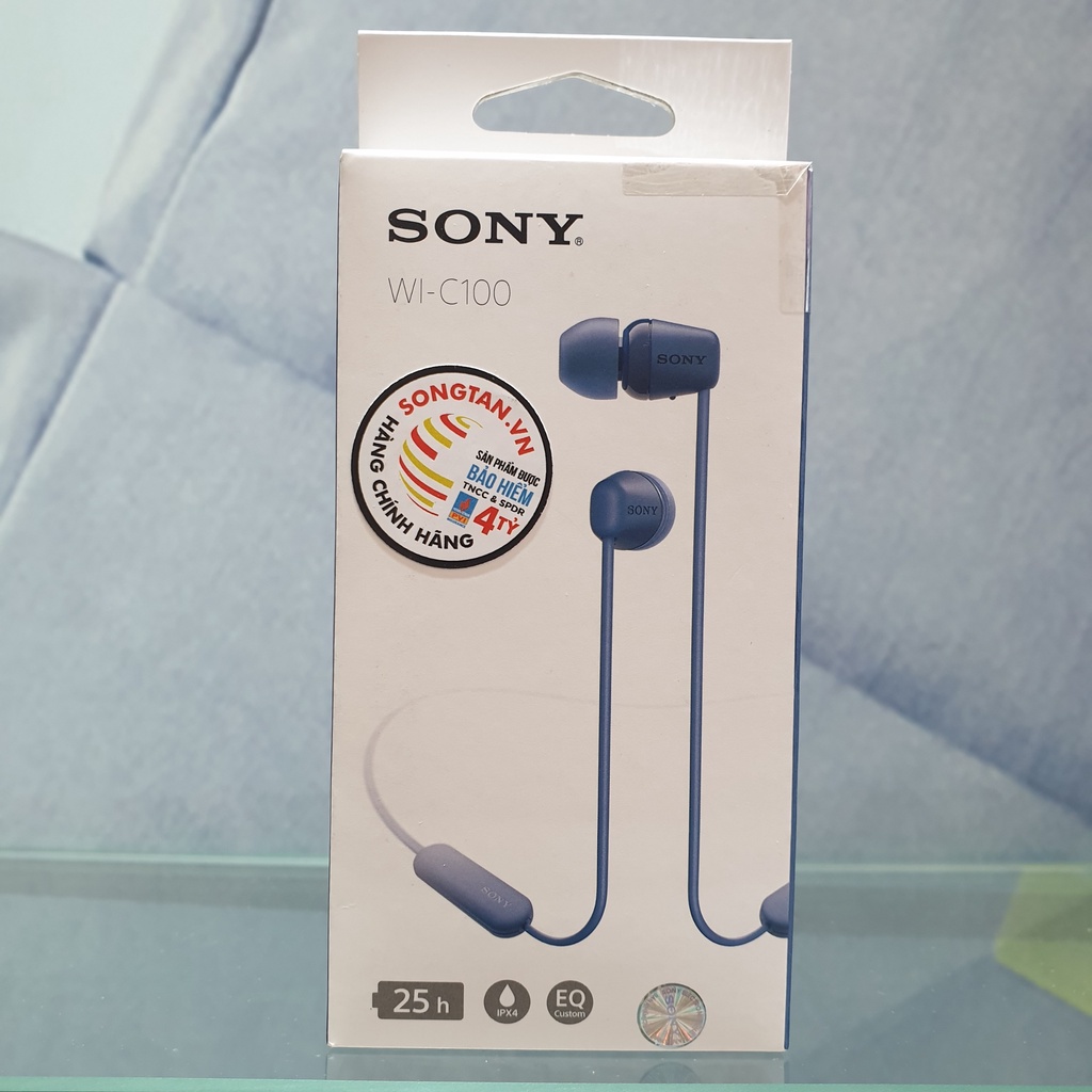 Tai nghe Bluetooth Sony WI-C100 bảo hành chính hãng - HappyStores