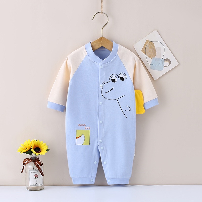 Body cotton Bodysuit hàng Quảng Châu dài tay cho bé trai bé gái