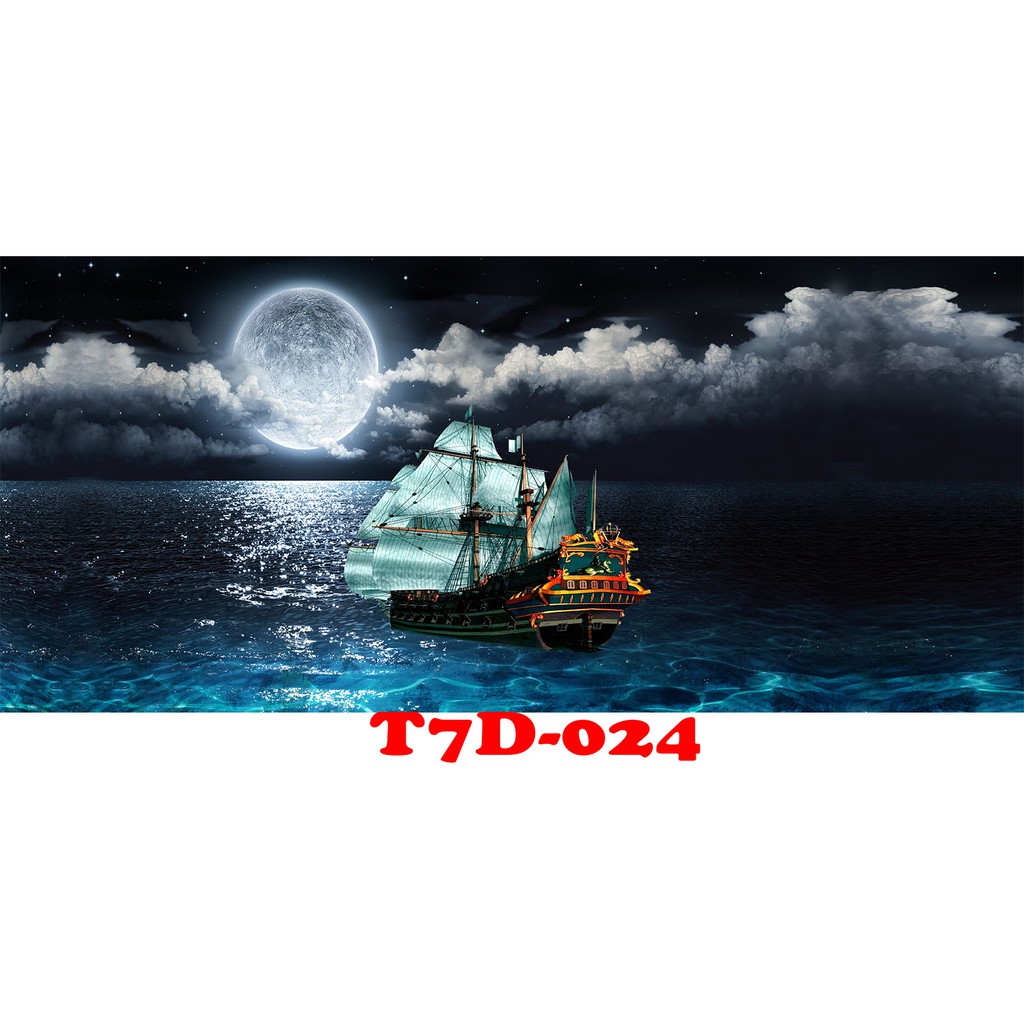 Tranh 3D bể cá mã T7D-024 kt (60,80,90,100,1m2,1m5,1m6)