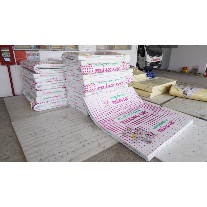 Nệm 10cm cao su Thắng Lợi Wonderfoam chính hãng, tặng kèm quà cao cấp miễn phí giao hàng