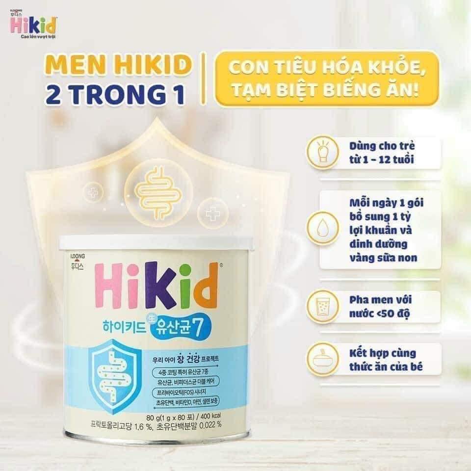 Sữa non men 2in1 Hikid kết hợp 80 gói - Nội Địa Hàn Quốc