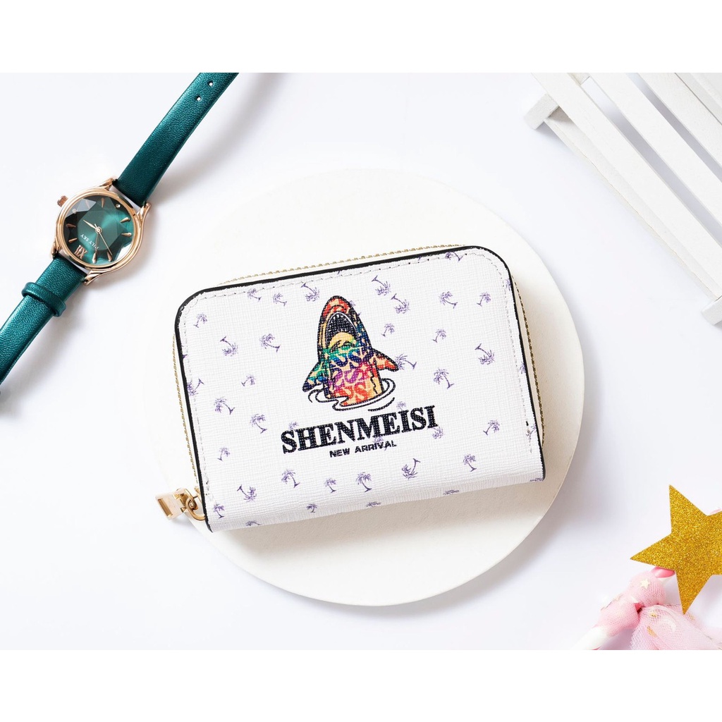 VÍ NGẮN NỮ CẦM TAY MINI KHÓA KÉO HOẠT HÌNH 528 SHENMEISI ĐÁNG YÊU HOT TREND