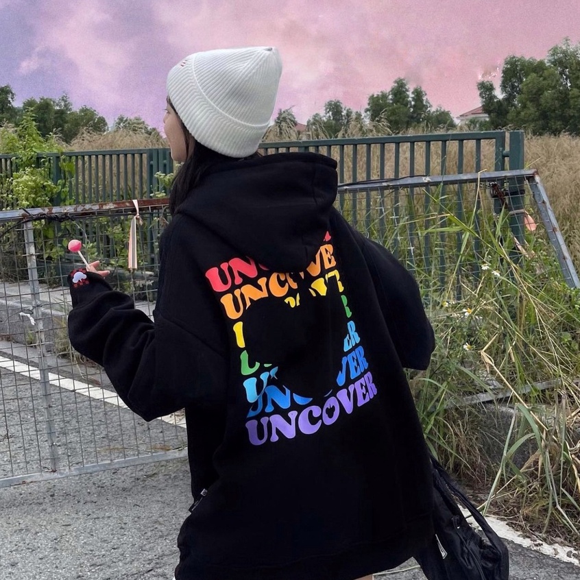 Áo khoác nỉ unisex uncover basic hoodie ver2