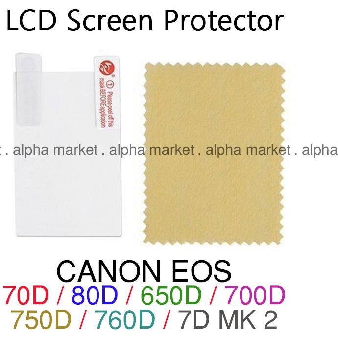 Miếng Dán Bảo Vệ Màn Hình Lcd Chống Trầy Cho Máy Ảnh Canon Eos 70d 80d 650d 700d 750d 7d Mark 2 Ii 7