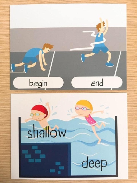 Opposite Flashcard Học Tiếng Anh hiệu quả cho bé 2-7 tuổi