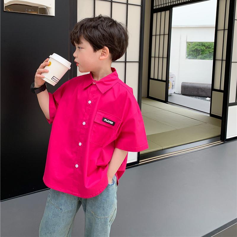 Áo Sơ Mi Tay Ngắn Thời Trang Mùa Hè Cho Bé Trai