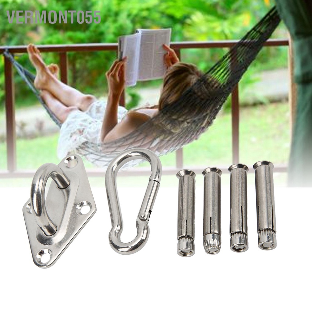 Có thể bán buôn Bộ dụng cụ treo võng giá tường gắn trần với khóa cửa Carabiner dành cho xích đu Yoga trong nhà Vermont055 Hàng giao ngay