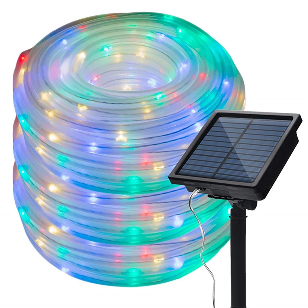 Dây Đèn Led 50 / 100 Bóng Chống Thấm Nước Sử Dụng Năng Lượng Mặt Trời