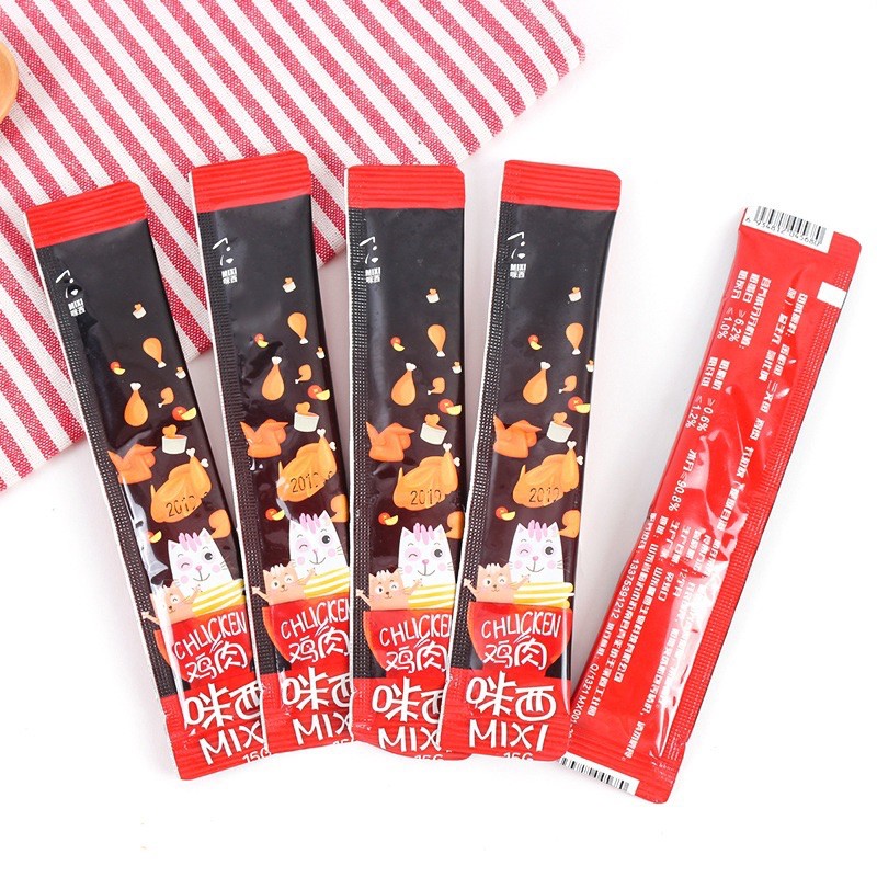 [GIÁ SỐC] Súp thưởng MIXI nội địa Trung thơm ngon cho mèo 3 mùi vị thanh 15G -Thức ăn dinh dưỡng thú cưng Gogi MEOW MART