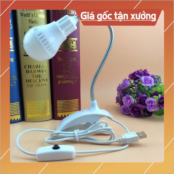 Đèn Ngủ 💗FREESHIP💗Đèn Led Kẹp Bàn Mini Tiết Kiệm Điện Cắm USB W00757 Đọc Sách Báo, Dây 1m2 - VIDEO THỰC TẾ