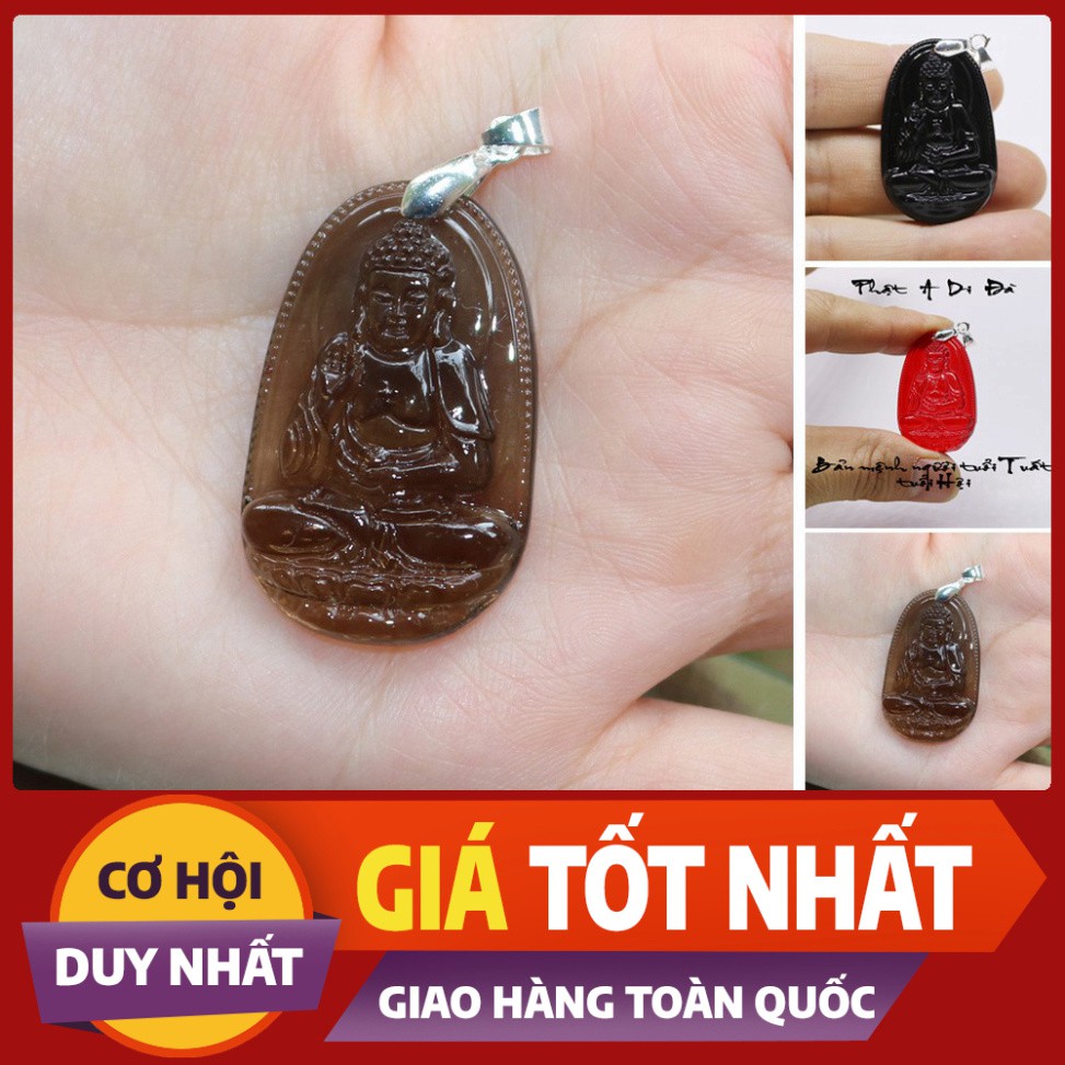 ) Mặt dây chuyền phật A Di Đà size nhỏ - Bản mệnh tuổi Tuất, Hợi - mặt phật - tượng phật - vòng cổ mặt phật