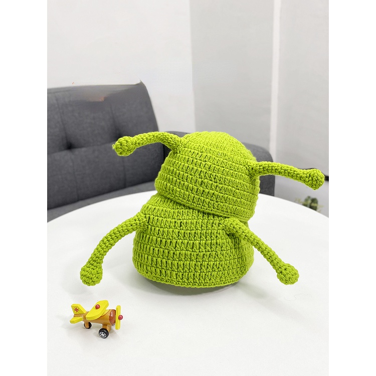 Mũ Len Dệt Kim Hình Quái Vật Dễ Thương Xinh Xắn Dành Cho Mẹ Và Bé