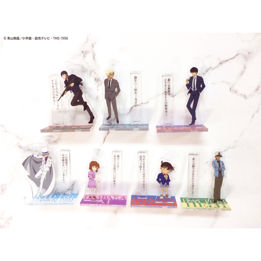 Mô hình Standee Amuro Akai Matsuda Conan Kid Haibara Hattori kèm lời thoại